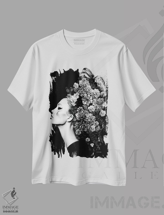 تیشرت طرح دار انسان شناسی سیاه و سفید، تزئینی اثر آنا پائولا هوپه | immage.ir