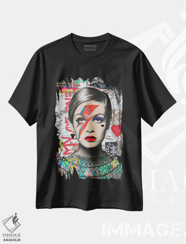 تیشرت طرح دار هنر خیابانی توییگی، تزئینی اثر آنا پائولا هوپه | فروشگاه ایماژ