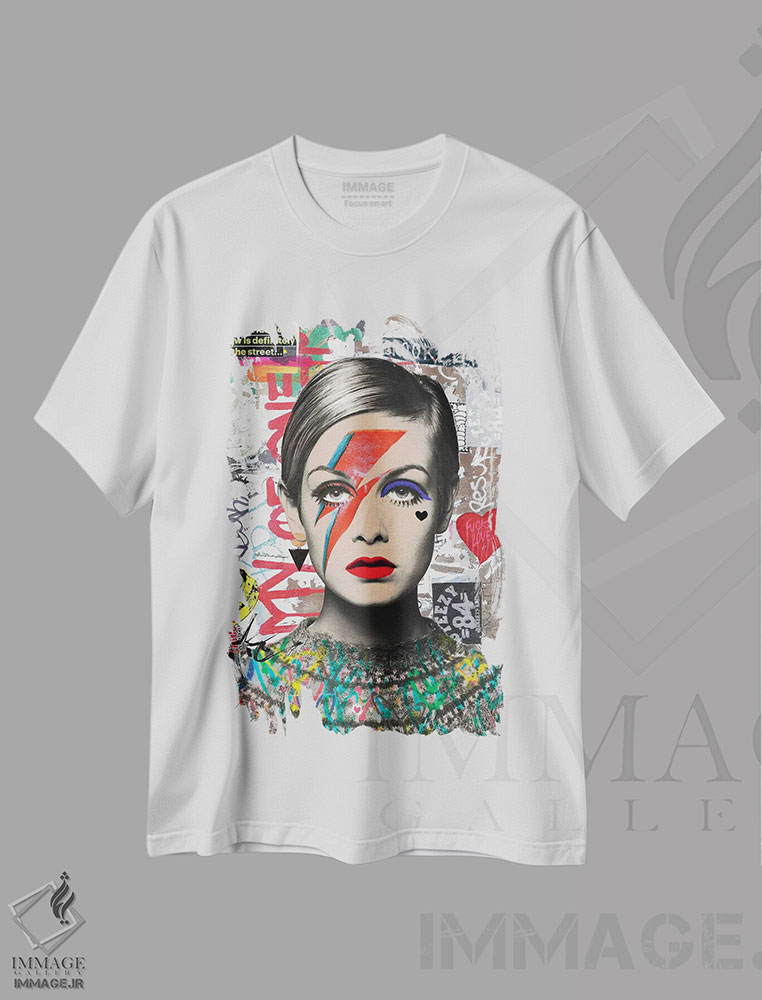 تیشرت طرح دار هنر خیابانی توییگی، تزئینی اثر آنا پائولا هوپه | immage.ir