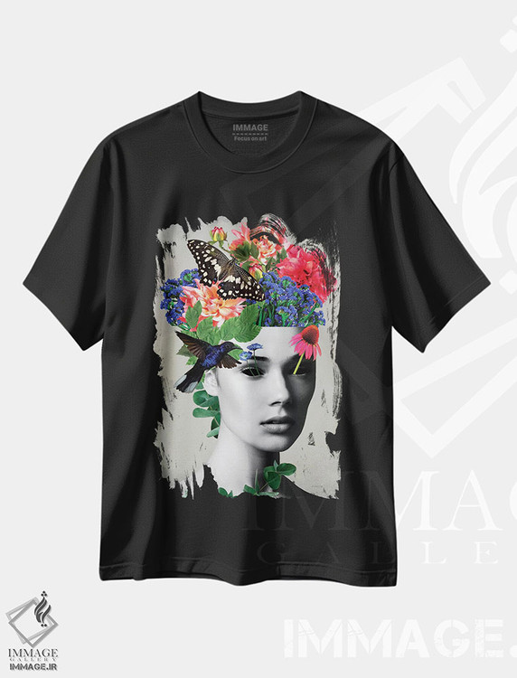 تیشرت طرح دار ونیز، تزئینی اثر آنا پائولا هوپه | فروشگاه ایماژ