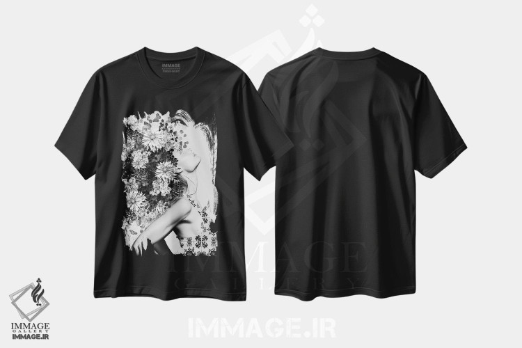 تیشرت طرح دار احساس می کنم، هنر تزئینی سیاه و سفید اثر آنا پائولا هوپه | فروشگاه ایماژ