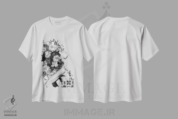 تیشرت طرح دار احساس می کنم، هنر تزئینی سیاه و سفید اثر آنا پائولا هوپه | immage.ir