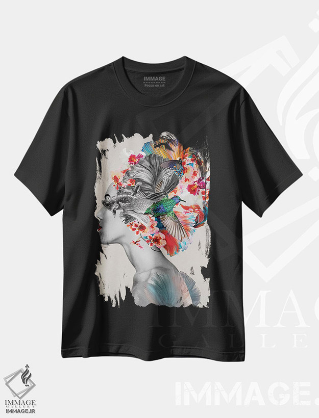 تیشرت طرح دار ارثا، هنر دیجیتال اثر آنا پائولا هوپه | فروشگاه ایماژ