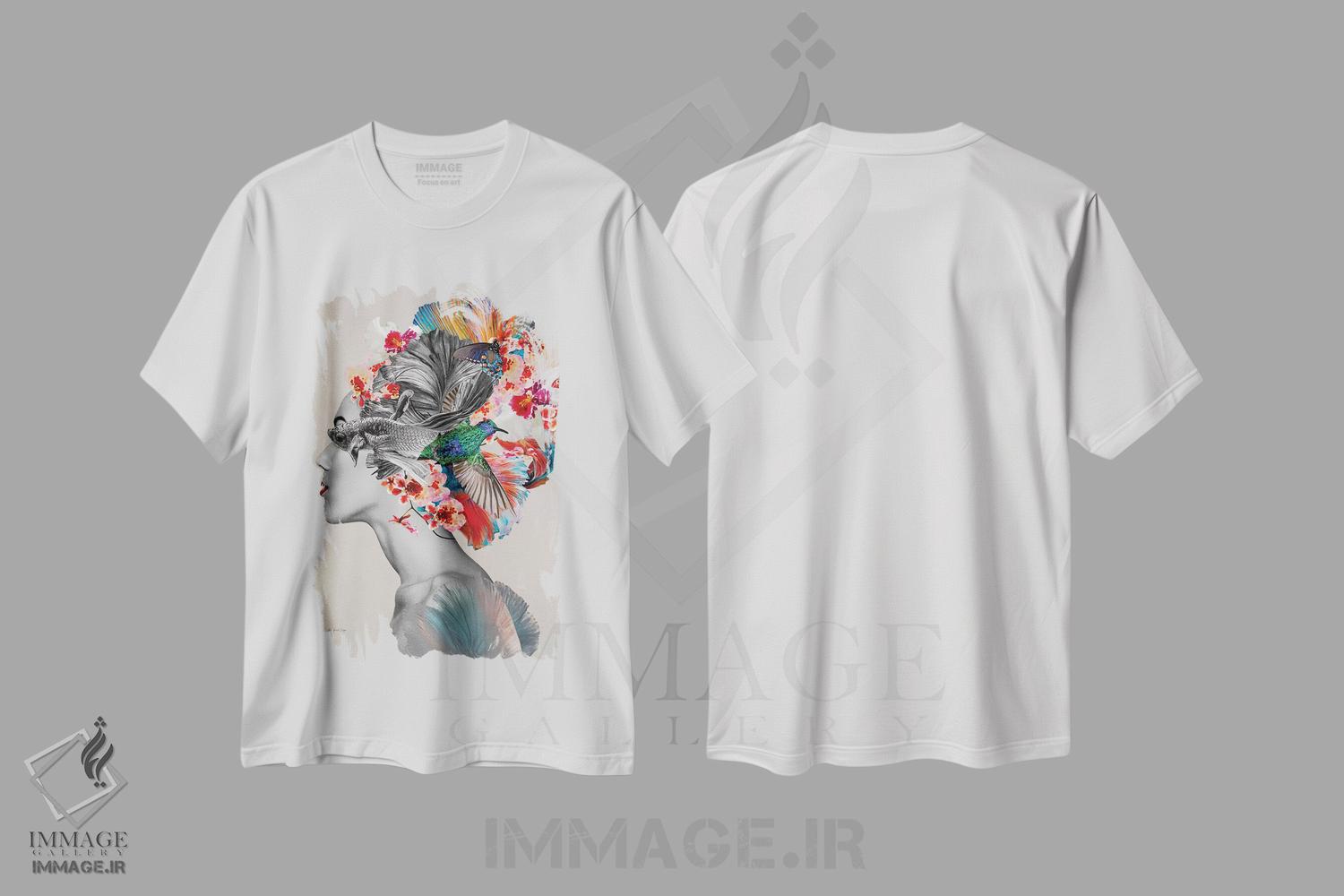 تیشرت طرح دار ارثا، هنر دیجیتال اثر آنا پائولا هوپه | immage.ir