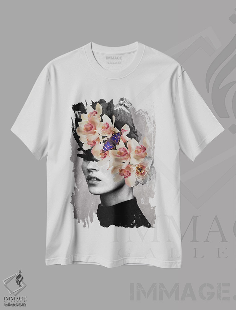 تیشرت طرح دار دخترانی مثل تو، هنر دیجیتال اثر آنا پائولا هوپه | immage.ir