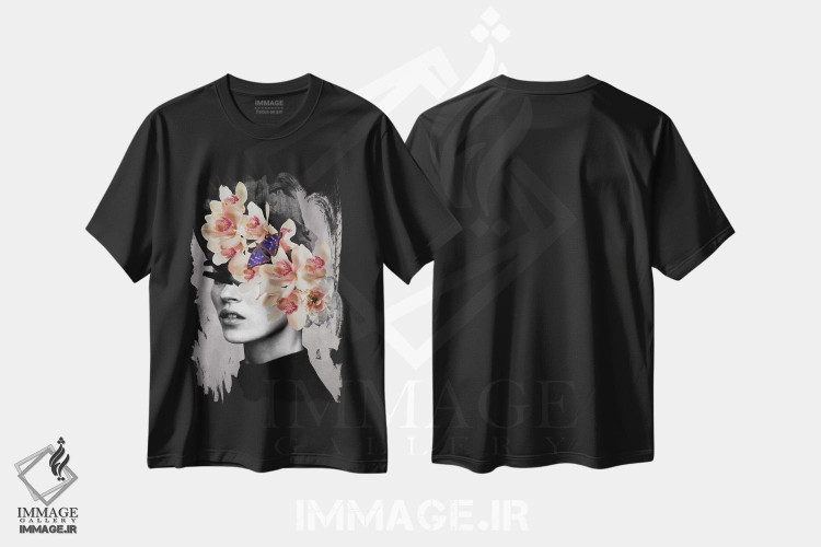 تیشرت طرح دار دخترانی مثل تو، هنر دیجیتال اثر آنا پائولا هوپه | فروشگاه ایماژ