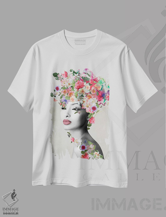 تیشرت طرح دار میکا روزا، هنر دیجیتال اثر آنا پائولا هوپه | immage.ir