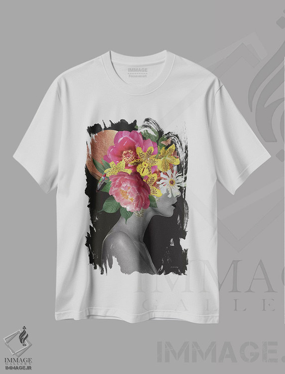 تیشرت طرح دار کورین، هنر دیجیتال اثر آنا پائولا هوپه | immage.ir