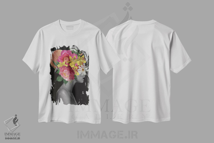 تیشرت طرح دار کورین، هنر دیجیتال اثر آنا پائولا هوپه | immage.ir