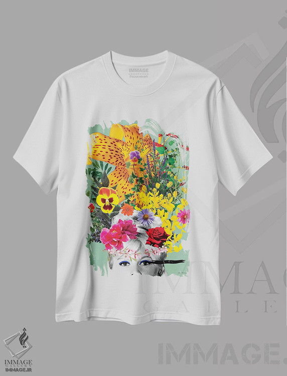 تیشرت طرح دار گل های باردو، تزئینی اثر آنا پائولا هوپه | immage.ir