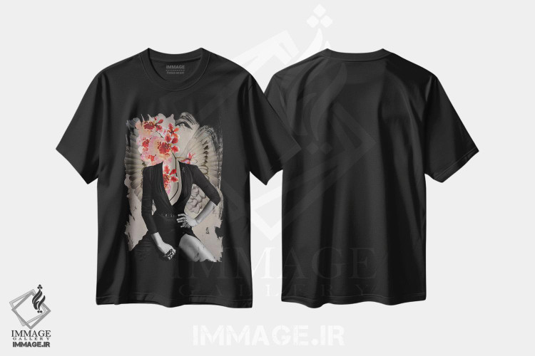 تیشرت طرح دار ایسا، هنر دیجیتال اثر آنا پائولا هوپه | فروشگاه ایماژ