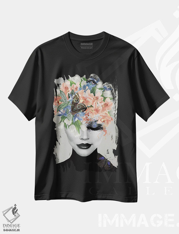 تیشرت طرح دار بهار در لندن، هنر دیجیتال اثر آنا پائولا هوپه | فروشگاه ایماژ