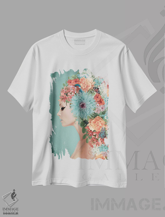 تیشرت طرح دار مارس در پاریس، هنر دیجیتال اثر آنا پائولا هوپه | immage.ir