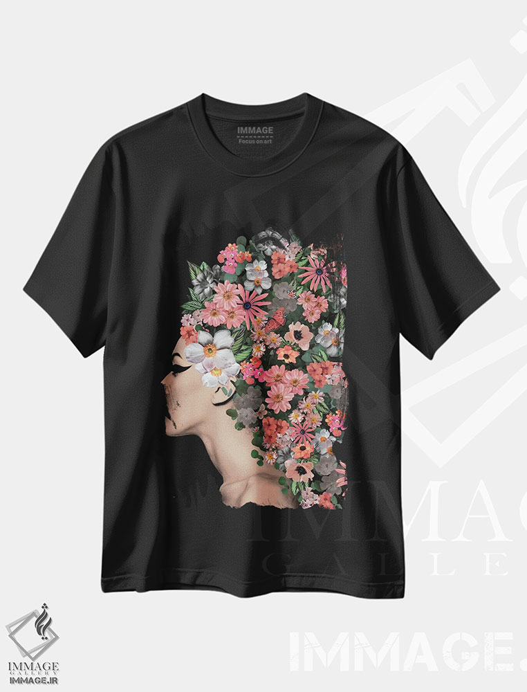 تیشرت طرح دار نائومی، هنر دیجیتال اثر آنا پائولا هوپه | فروشگاه ایماژ