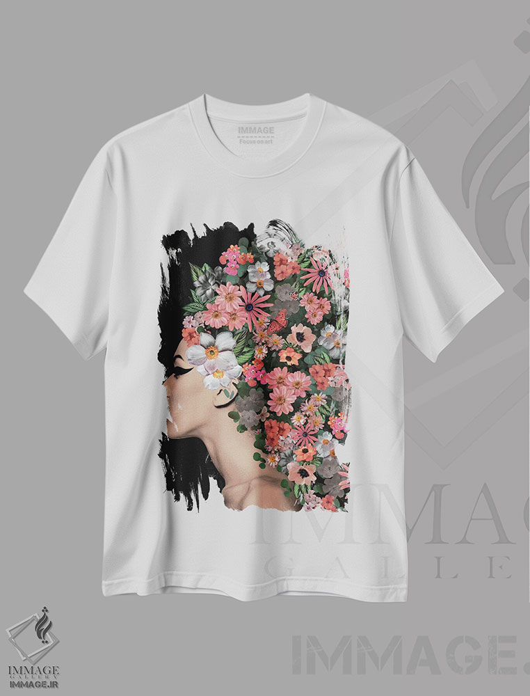 تیشرت طرح دار نائومی، هنر دیجیتال اثر آنا پائولا هوپه | immage.ir