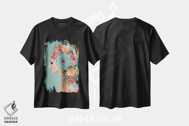 تیشرت طرح دار مارس در پاریس، هنر دیجیتال اثر آنا پائولا هوپه | فروشگاه ایماژ