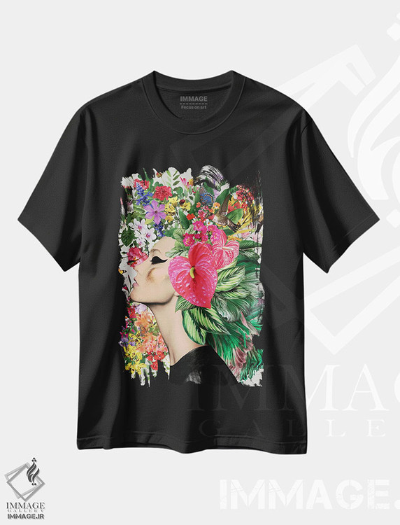 تیشرت طرح دار آنتوریوم، هنر دیجیتال اثر آنا پائولا هوپه | فروشگاه ایماژ