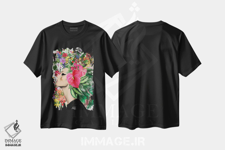 تیشرت طرح دار آنتوریوم، هنر دیجیتال اثر آنا پائولا هوپه | فروشگاه ایماژ