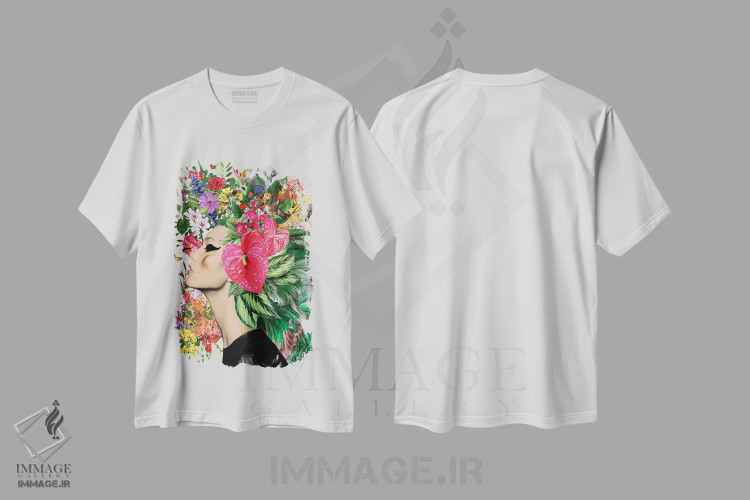 تیشرت طرح دار آنتوریوم، هنر دیجیتال اثر آنا پائولا هوپه | immage.ir