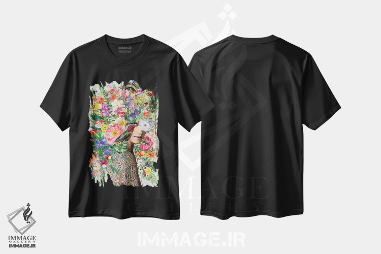 تیشرت طرح دار آنتونلا، هنر دیجیتال اثر آنا پائولا هوپه | فروشگاه ایماژ