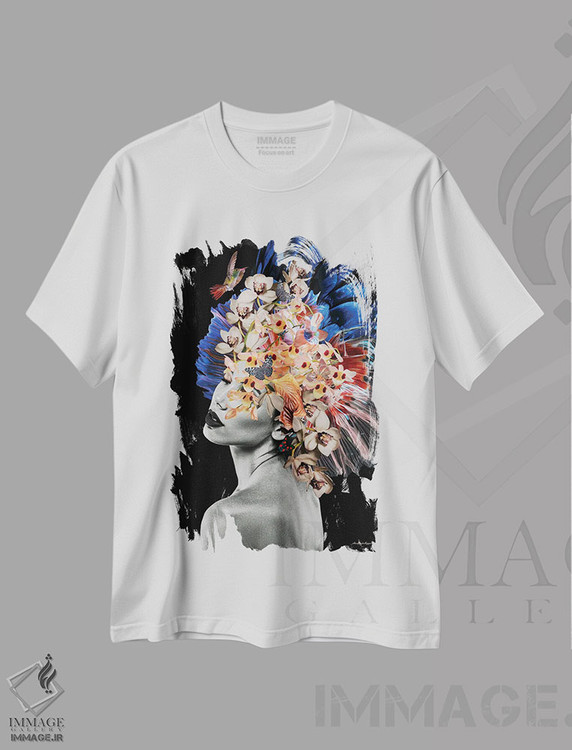 تیشرت طرح دار امیلیانا، هنر دیجیتال اثر آنا پائولا هوپه | immage.ir