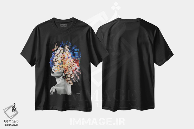 تیشرت طرح دار امیلیانا، هنر دیجیتال اثر آنا پائولا هوپه | فروشگاه ایماژ