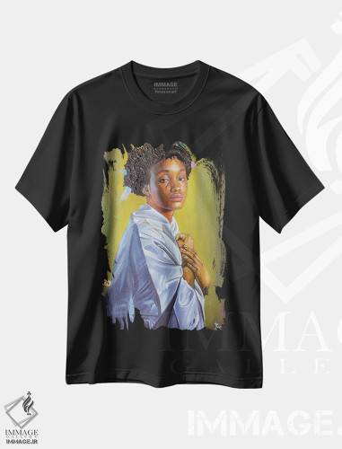 تیشرت طرح دار آنچه تو می بینی، هنر آمریکایی آفریقایی تبار اثر آلو پروسپر | فروشگاه ایماژ