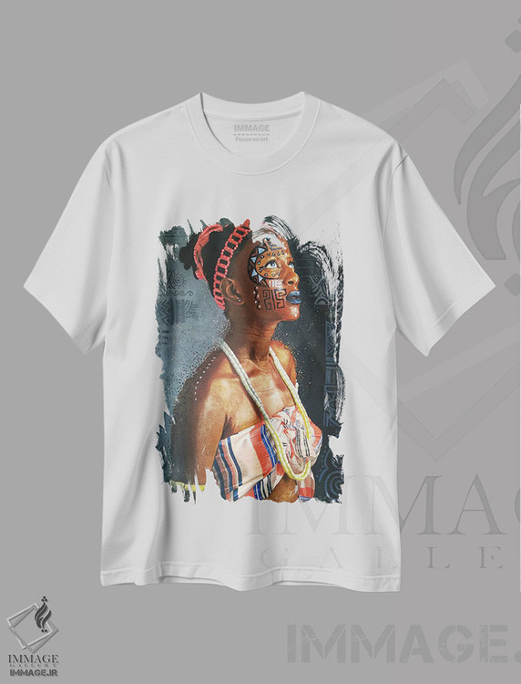 تیشرت طرح دار افول فرهنگ آفریقایی، هنر آمریکایی آفریقایی تبار اثر آلو پروسپر | immage.ir