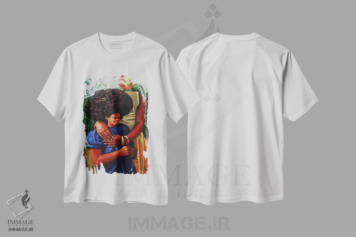 تیشرت طرح دار بگذار عشق باشد و عشق بود، دکور آفریقایی اثر آلو پروسپر | immage.ir