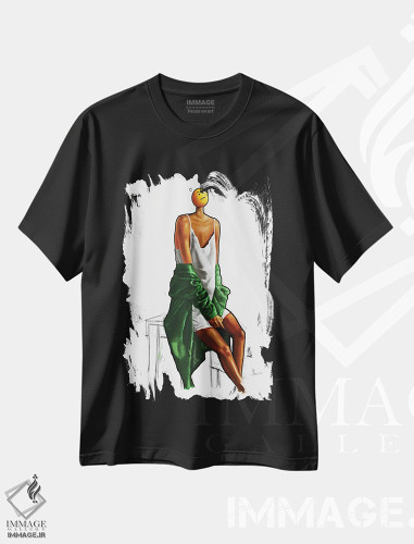 تیشرت طرح دار انتظار، دکور آفریقایی اثر آلو پروسپر | فروشگاه ایماژ