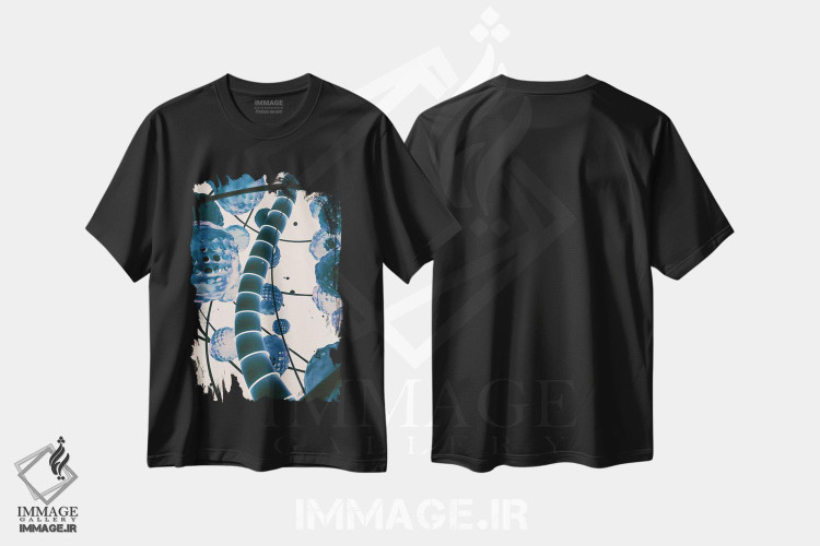 تیشرت طرح دار ۱۶۰۸ اثر آدام پریستر | فروشگاه ایماژ