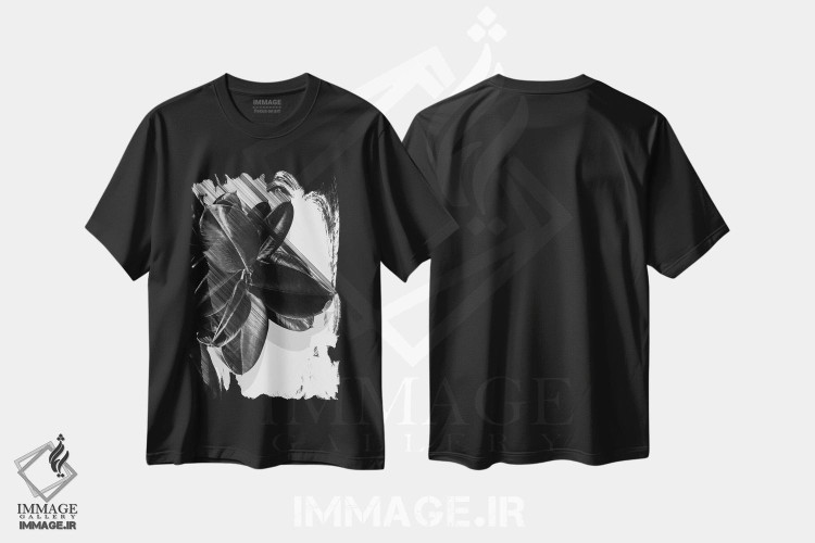 تیشرت طرح دار ما در سیاه و سفید خرد می شویم، هنر تزئینی سیاه و سفید اثر آدام پریستر | فروشگاه ایماژ