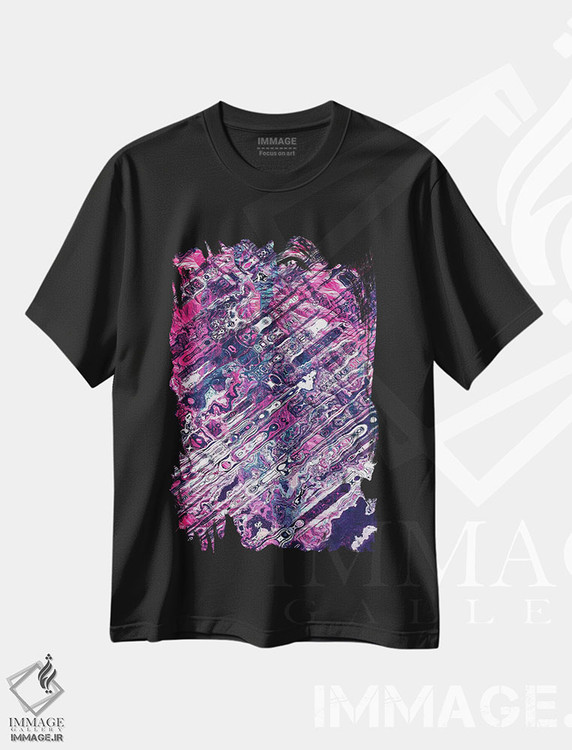 تیشرت طرح دار کانزاس، آبستره اثر آدام پریستر | فروشگاه ایماژ