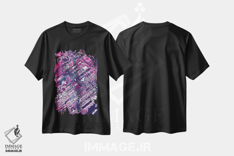 تیشرت طرح دار کانزاس، آبستره اثر آدام پریستر | فروشگاه ایماژ
