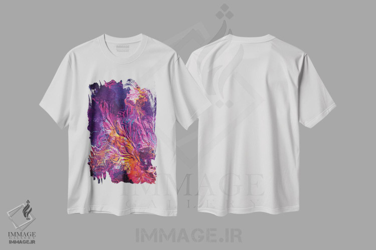 تیشرت طرح دار پیش خواب، آبستره اثر آدام پریستر | immage.ir