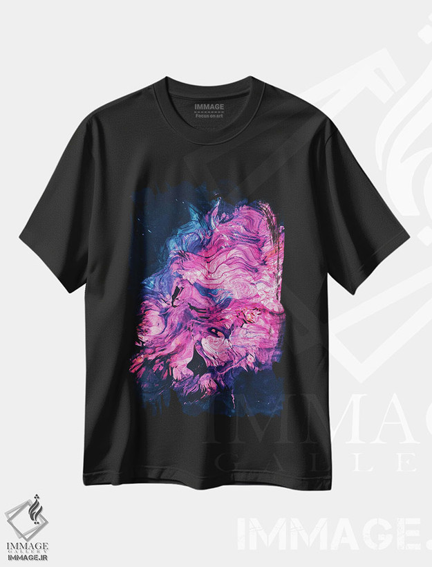 تیشرت طرح دار خسته، آبستره اثر آدام پریستر | فروشگاه ایماژ