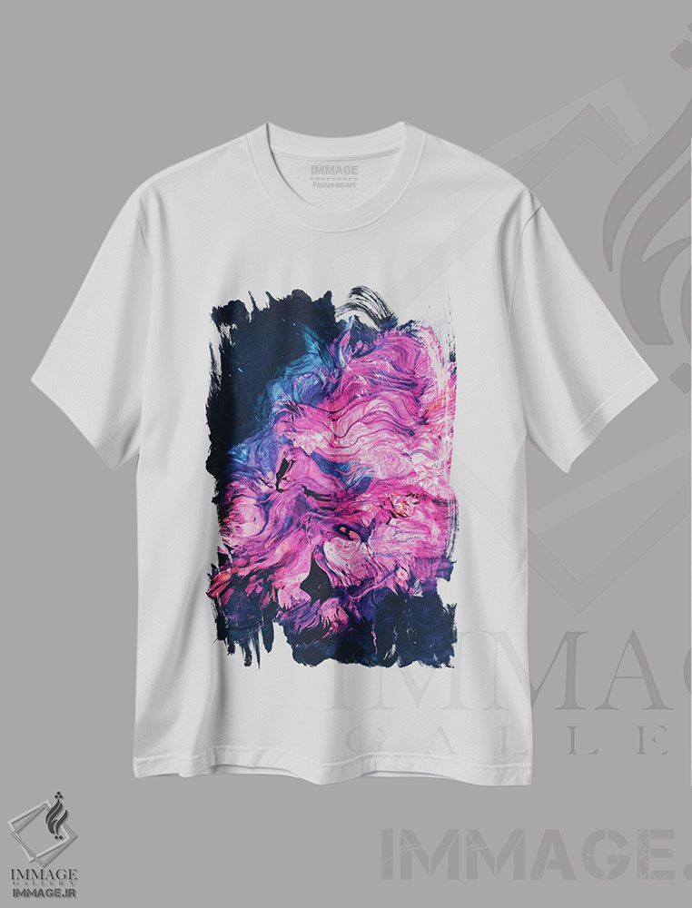 تیشرت طرح دار خسته، آبستره اثر آدام پریستر | immage.ir