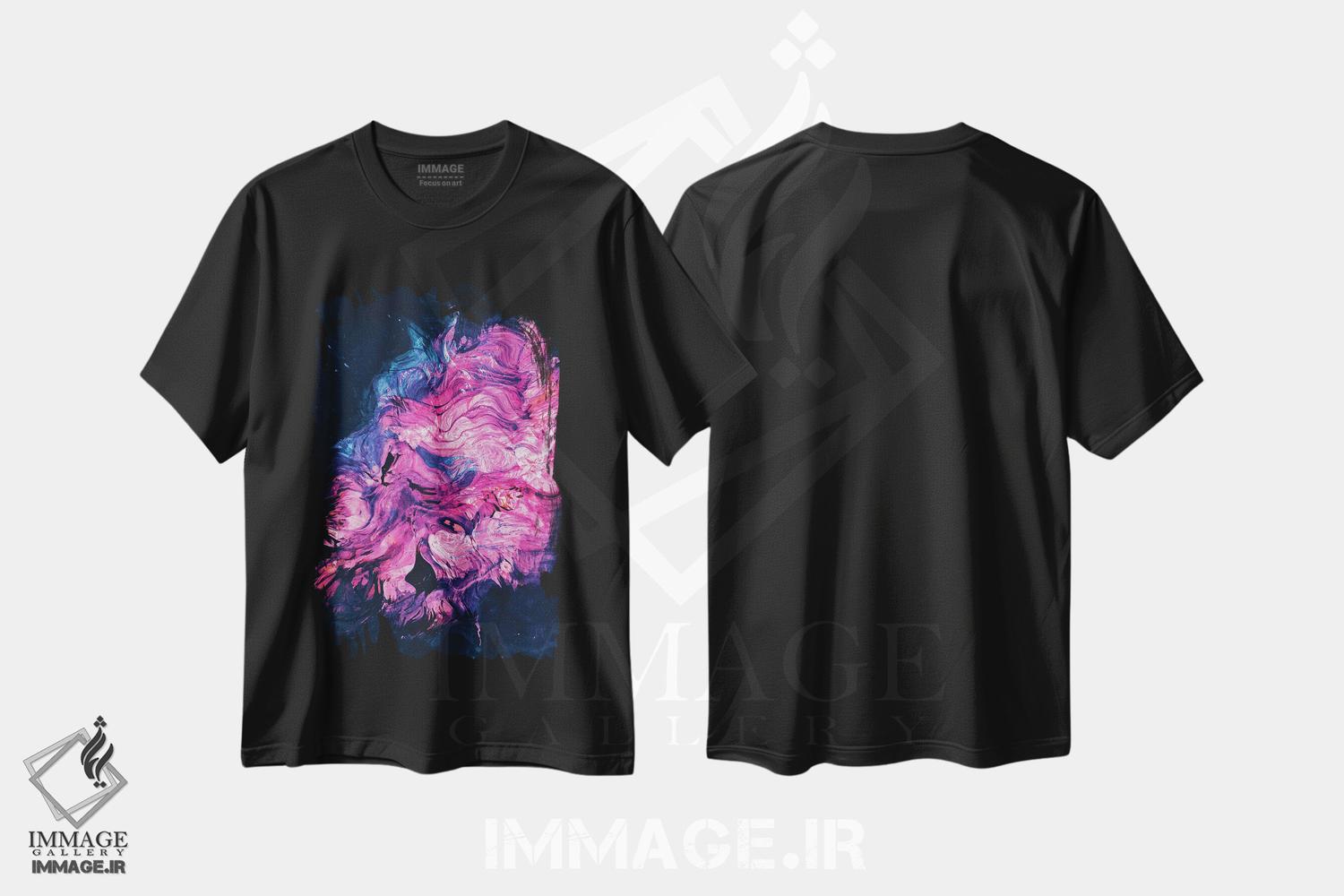 تیشرت طرح دار خسته، آبستره اثر آدام پریستر | فروشگاه ایماژ