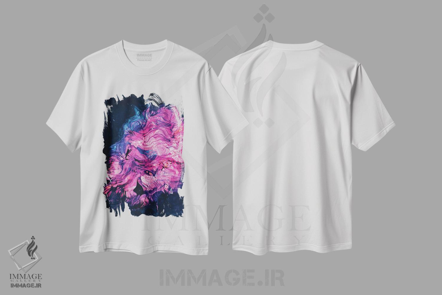 تیشرت طرح دار خسته، آبستره اثر آدام پریستر | immage.ir