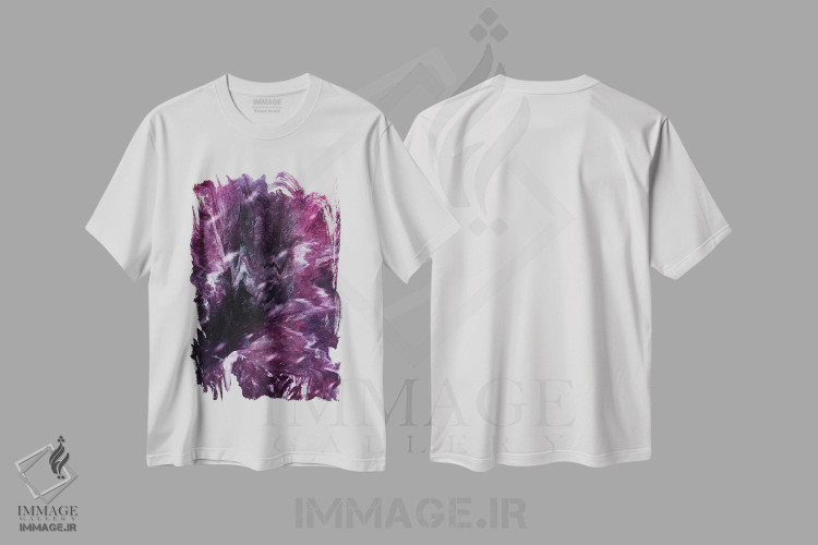 تیشرت طرح دار کیمِرا، آبستره اثر آدام پریستر | immage.ir
