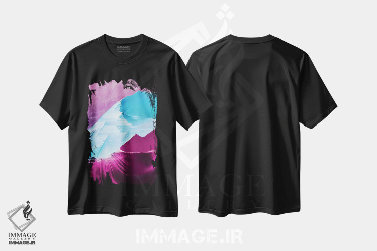 تیشرت طرح دار شرایط اثر آدام پریستر | فروشگاه ایماژ