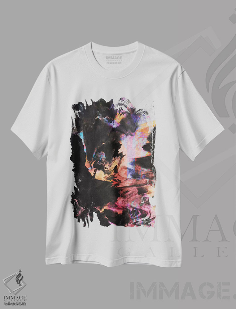 تیشرت طرح دار فساد اثر آدام پریستر | immage.ir