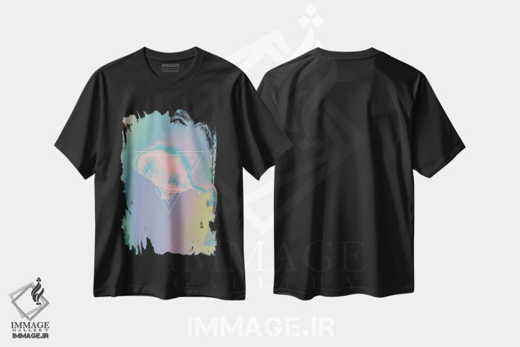 تیشرت طرح دار اتنا هولوگرافیک یک اثر آدام پریستر | فروشگاه ایماژ