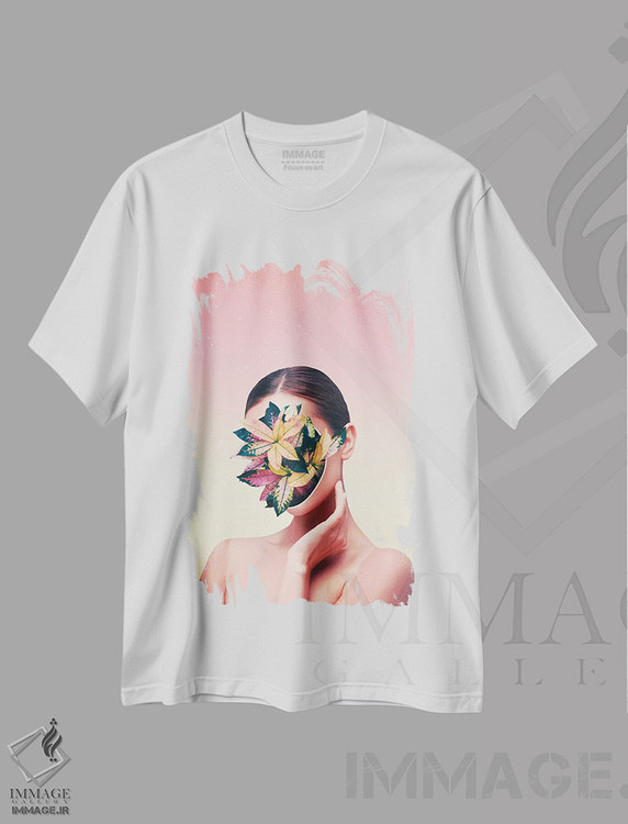 تیشرت طرح دار سقوط با صورت، هنر دیجیتال اثر آدام پریستر | immage.ir