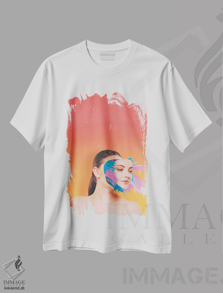 تیشرت طرح دار کاملاً بی حباب شدم، هنر دیجیتال اثر آدام پریستر | immage.ir