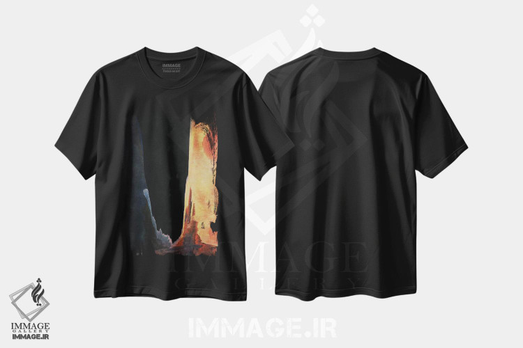 تیشرت طرح دار گذرا دو اثر آدام پریستر | فروشگاه ایماژ