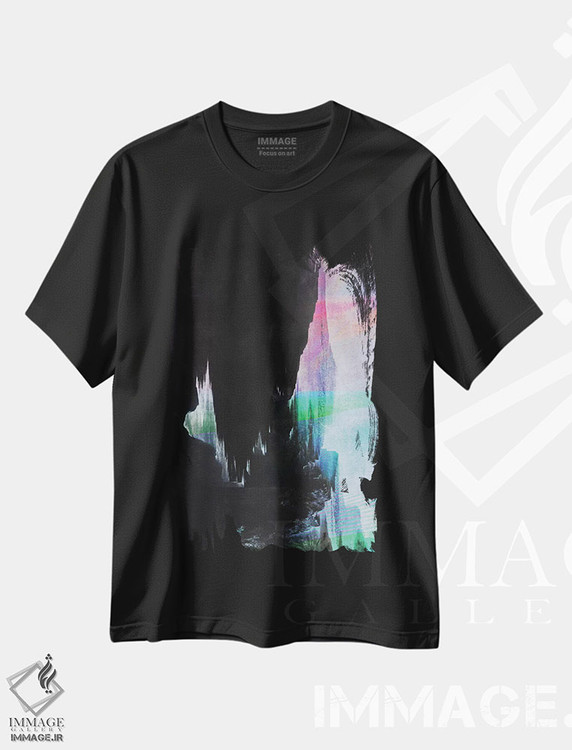 تیشرت طرح دار گذرا SW اثر آدام پریستر | فروشگاه ایماژ