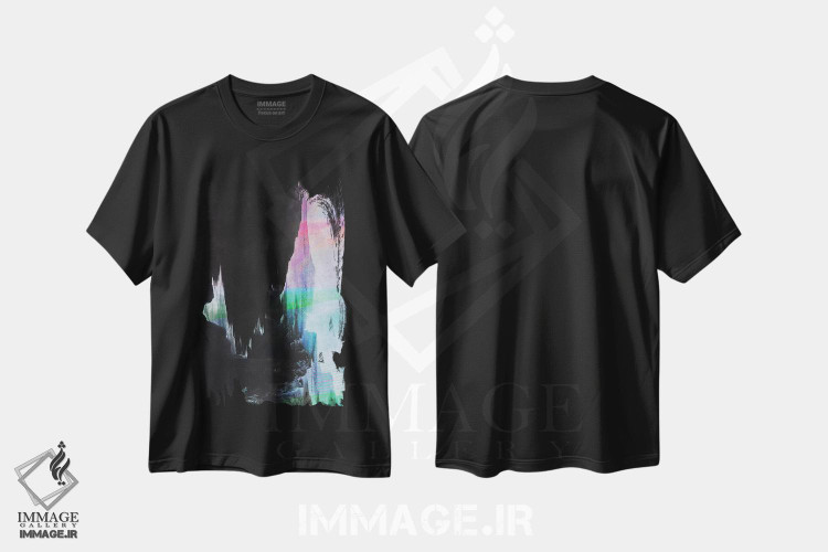 تیشرت طرح دار گذرا SW اثر آدام پریستر | فروشگاه ایماژ