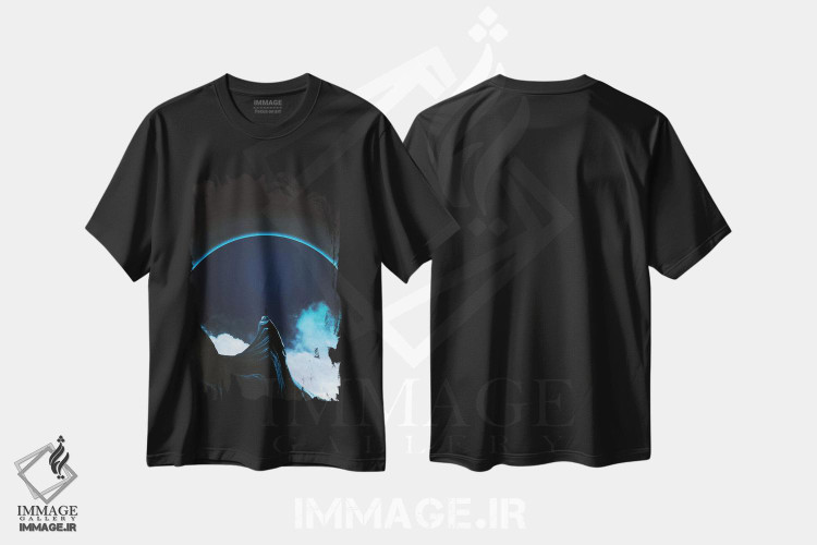 تیشرت طرح دار کاملاً تاریک، هنر دیجیتال اثر آدام پریستر | فروشگاه ایماژ