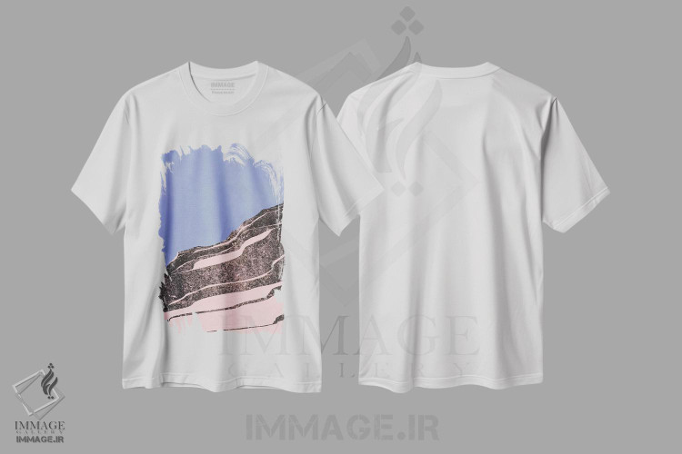 تیشرت طرح دار شوکران، آبستره اثر آدام پریستر | immage.ir